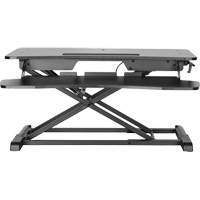 Goya Sit-Stand Workstation, Desktop Unit, 22" H x 31-1/2" W x 24" D, Black Chandler Sales