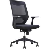 Chaise de bureau ajustable &agrave; basculement synchronis&eacute; s&eacute;rie Activ, Tissu/Mailles, Noir, Capacit&eacute; 275 lb Chandler Sales