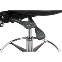 Tabouret robuste et ergonomique, Mobile, Ajustable, 39" - 48", Polyur&eacute;thane Si&egrave;ge, Noir Chandler Sales