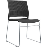 Chaises empilables, Polypropyl&egrave;ne, Hauteur 32-3/8", Capacit&eacute; 250 lb, Noir Chandler Sales