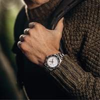 Grande montre automatique de plong&eacute;e &eacute;dition arctique GSAR avec bracelet en acier inoxydable, Num&eacute;rique, &agrave; piles, 41 mm, Argent Chandler Sales