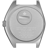 Montre Steel Navigator sur ensemble bracelet en caoutchouc noir de trois morceaux, Num&eacute;rique, &agrave; piles, 41 mm, Noir Chandler Sales