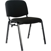 Chaises empilables, Tissu, Hauteur 32", Capacit&eacute; 250 lb, Noir Chandler Sales