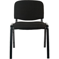 Chaises empilables, Tissu, Hauteur 32", Capacit&eacute; 250 lb, Noir Chandler Sales