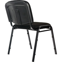 Chaises empilables, Tissu, Hauteur 32", Capacit&eacute; 250 lb, Noir Chandler Sales