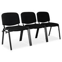Chaises empilables, Tissu, Hauteur 32", Capacit&eacute; 250 lb, Noir Chandler Sales