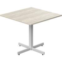 Table carr&eacute;e &agrave; hauteur r&eacute;glable Newland, 36" lo x 36" la x 29" h, Dessus de 1", Stratifi&eacute;, Havane Chandler Sales