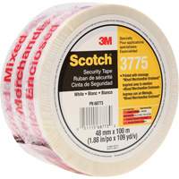 Ruban d'emballage Scotch 3775 avec message, Adh&eacute;sif Thermofusible, 2 mils, 48 mm (1-22/25") x 100 m (328') Chandler Sales