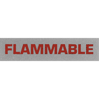 &eacute;tiquettes pour traitement sp&eacute;cial Flammable, 5" lo x 2" la, Noir/rouge Chandler Sales