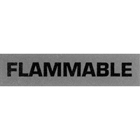 &eacute;tiquettes pour traitement sp&eacute;cial Flammable, 5" lo x 2" la, Noir/rouge Chandler Sales