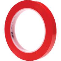 471 Vinyl Tape, 12 mm (1/2") W x 32.9 m (108') L, 5.3 mils, Red Chandler Sales