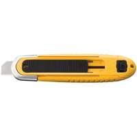 Couteau de s&eacute;curit&eacute; autor&eacute;tractable automatique, 15 mm, Acier au carbone, Prise en Plastique Chandler Sales