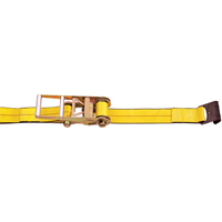 Ratchet Straps, Flat Hook, 3" W x 30' L, 5400 lbs. (2450 kg) Working Load Limit Chandler Sales