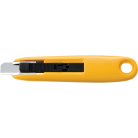 Couteau de s&eacute;curit&eacute; compact autor&eacute;tractable, 11 mm, Acier au carbone, Prise en Plastique Chandler Sales