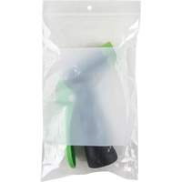 White Block Poly Bags, Reclosable, 8" x 5", 2 mils Chandler Sales