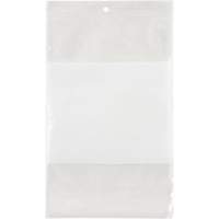 White Block Poly Bags, Reclosable, 9" x 6", 2 mils Chandler Sales