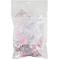 White Block Poly Bags, Reclosable, 9" x 6", 2 mils Chandler Sales