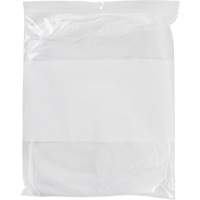 Sacs en poly avec espace inscriptible blanc, Refermable, 15" x 12", 2 mils Chandler Sales