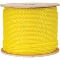1/4" Braided Yellow Rope, Polypropylene, 1300' Chandler Sales