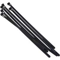 Re-Usable Cable Tie, 8" Long, 50 lbs. Tensile Strength, Black Chandler Sales