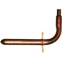 Stub Out Elbow with Support, Copper, 1/2" x 3-1/2" x 6" Chandler Sales