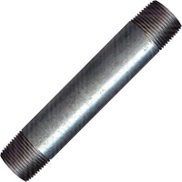 Long Pipe Nipple, Galvanized, 1/2", NPT x NPT Chandler Sales