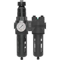 Filtre/r&eacute;gulateur + filtre coalescent drain manuel avec bol standard Modulair 400, 1/4" NPT, 150 psi, Capacit&eacute; de 9,1 oz liq. Chandler Sales