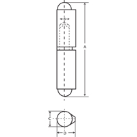2-Piece Weld-On Hinges Chandler Sales