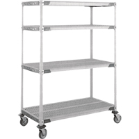 Chariot MetroMax i sur roulettes &agrave; tige, 4 tiers, 18" x 69" x 36", Capacit&eacute; 900 lb Chandler Sales