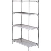 Shelving Unit, 4 Tiers, 36" W x 63" H x 18" D Chandler Sales