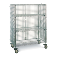 Wire Shelf Cart, Chrome Plated, 21-1/2" x 68-1/2" x 40", 500 lbs. Capacity Chandler Sales