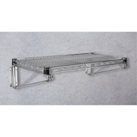 Direct Wall Mount for Chromate Wire Shelving, Single Bracket, 200 lbs. Capacity, 14" D Chandler Sales