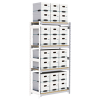 &eacute;tag&egrave;re-classeur de grande largeur, Acier, 4 Tablettes, 42" la x 18" p x 84" h, Ensemble Ajout Chandler Sales