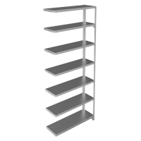 &eacute;l&eacute;ment de rayonnage, Acier galvanis&eacute;, Montant &agrave; fente, Capacit&eacute; 400 lb, 36" la x 84" h x 12" p Chandler Sales