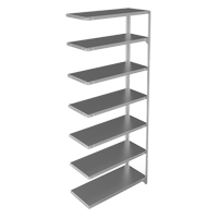 &eacute;l&eacute;ment de rayonnage, Acier galvanis&eacute;, Montant &agrave; fente, Capacit&eacute; 400 lb, 36" la x 84" h x 15" p Chandler Sales