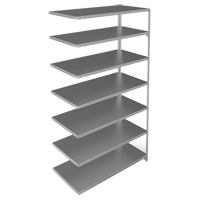 &eacute;l&eacute;ment de rayonnage, Acier galvanis&eacute;, Montant &agrave; fente, Ajout, 48" la x 84" h x 24" p Chandler Sales