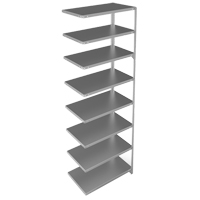 &eacute;l&eacute;ment de rayonnage, Acier galvanis&eacute;, Montant &agrave; fente, Capacit&eacute; 400 lb, 36" la x 96" h x 18" p Chandler Sales