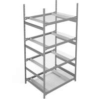 &eacute;tag&egrave;re de grande largeur, Sans boulons, Capacit&eacute; 1340 lb, 42" la x 84" h x 32" p Chandler Sales