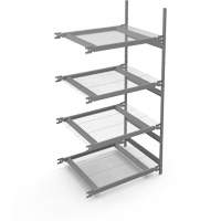 &eacute;tag&egrave;re de grande largeur, Acier, Sans boulons, Capacit&eacute; 1340 lb, 42" la x 84" h x 32" p Chandler Sales