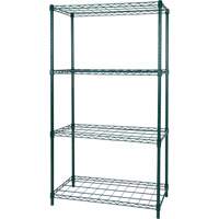 Dry Rack Shelving, 4 Tiers, 36" W x 63" H x 18" D Chandler Sales
