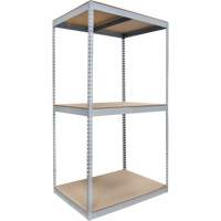 Heavy-Duty Shelving, Steel, Boltless, 750 lbs. Capacity, 72" W x 84" H x 24" D Chandler Sales