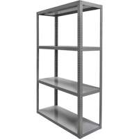 Heavy-Duty Shelving, Steel, Bolted, 3000 lbs. Capacity, 36" W x 72" H x 24" D Chandler Sales