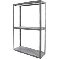 Heavy-Duty Shelving, Steel, Bolted, 3000 lbs. Capacity, 36" W x 72" H x 24" D Chandler Sales