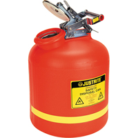 Bidons de r&eacute;cup&eacute;ration des liquides, Poly&eacute;thyl&egrave;ne, 5 gal. US, Rouge, Homologu&eacute; FM Chandler Sales