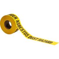 Barricade Tape, English, 3" W x 200' L, 3 mils, Black on Yellow Chandler Sales