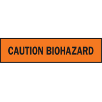 Barricade Tape, English, 3" W x 1000' L, 3.5 mils, Black on Orange Chandler Sales