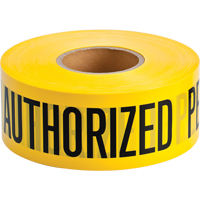 Barricade Tape, English, 3" W x 1000' L, 2 mils, Black on Yellow Chandler Sales