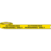 Barricade Tape, English, 3" W x 1000' L, 2 mils, Black on Yellow Chandler Sales