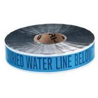 "Water Line" Identoline&reg; Underground Warning Tape, 2" W x 1000' L, Black on Blue Chandler Sales