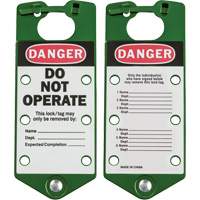 Labeled Lockout Hasps, Green Chandler Sales